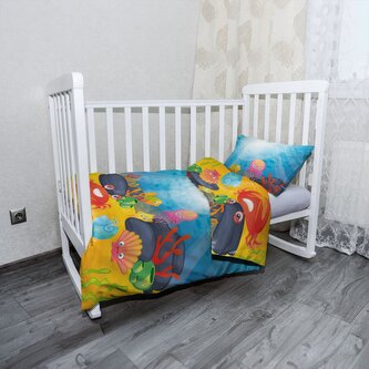Dětské povlečení do postýlky Podmořský svět: 100x135 / 40x60