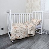 Dětské povlečení do postýlky Zajíček indián: 130x90 / 40x60