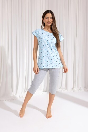 Piżama Regina 690 kr/r M-XL W25 damska zielony M