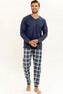 Piżama Taro Darren 3293 dł/r M-2XL Z24/25 męska granatowy XXL