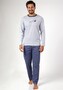 Piżama Regina 469 dł/r M-XL Z24/25 męska melanż jasny M