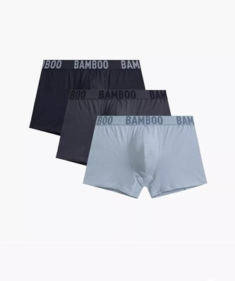 Bokserki Atlantic 3MH-215 Bamboo A'3 S-2XL granatowy-niebieski-grafitowy XXL