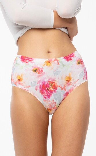 Figi Julimex Peony Simple Maxi S-2XL biały-kwiaty S