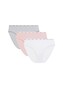 Figi Atlantic 3CLP-010 High Sport Leg A'3 S-XL biały-szary melanż-różowy S