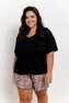 Piżama Taro Esti 3360 kr/r 2XL-3XL W25 damska czarny XXL