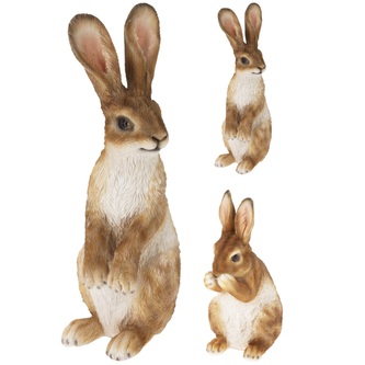 Igotrend, zahradní dekorace sedící zajíc 12 x 9 x 26,5 cm, polyresin, 1 ks Igotrend, zahradní dekorace sedící zajíc 12 x 9 x 26,5 cm, polyresin, 1 ks