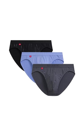 Slipy Atlantic 3MP-193 A'3 S-2XL czarny-denim-grafitowy L