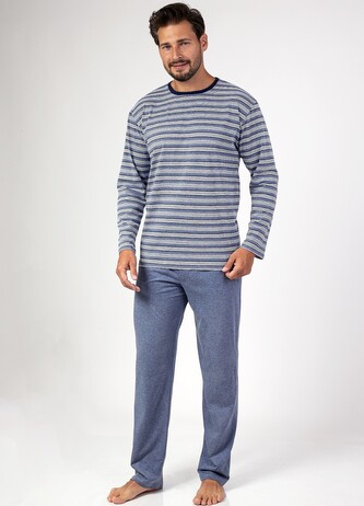 Piżama Regina 467 dł/r 2XL Z24/25 męska granatowy XXL