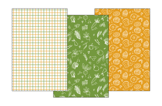 ŚCIERKA KPL.3 SZT 40X60 KUKE 022 ŻÓŁTE I ZIELONE BAW.