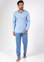 Piżama Regina 468 dł/r 2XL-3XL Z24/25 męska niebieski XXL