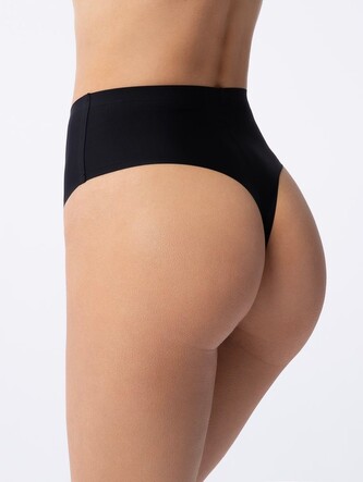 Dámské kalhotky Julimex černá (String Maxi black) L