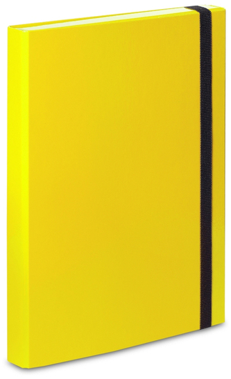 Teczka Box z mechanizmem ringowym żółta, VauPe