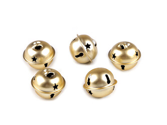 Rolničky Ø24 mm, 30 mm - 10 ks - 2 (Ø24 mm) zlatá sv.