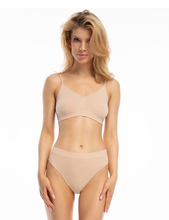 Biustonosz top Julimex Bamboo Bralette S-2XL beżowy M Biustonosz top Julimex Bamboo Bralette S-2XL beżowy M