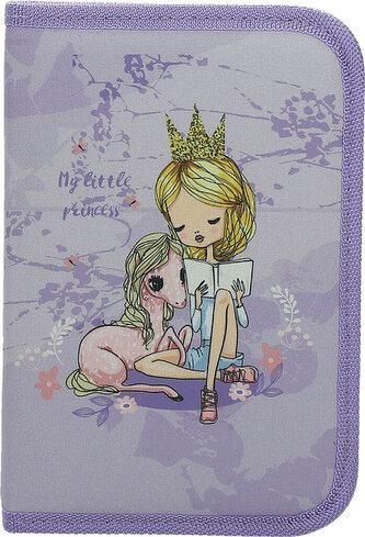 Penál 1 zip 2 klopy prázdný Fairy