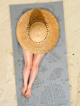 B.E.S. - Petrovice, s.r.o. Plážová osuška velur 70 x 140 cm - Mušle (K-19075)