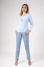 Piżama Regina 669 dł/r 2XL-4XL damska Z24/25 niebieski XXL