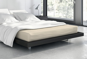 PRZEŚCIERADŁO 180X200 FROTTE GUMKA BEŻ