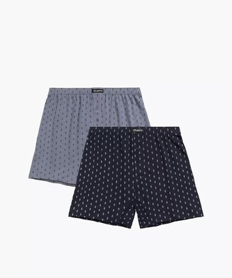 Bokserki Atlantic 2MBX-057 A'2 S-2XL granatowy-szary XL