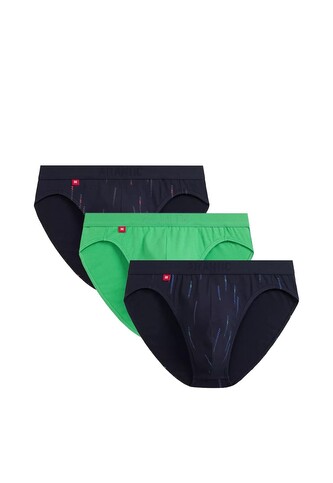 Slipy Atlantic 3MP-193 A'3 S-2XL granatowy-zielony XXL