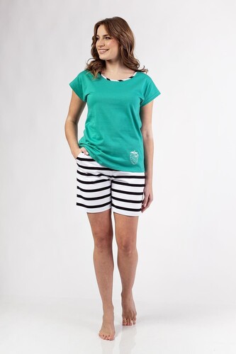 Piżama Regina 697 kr/r 2XL W25 damska zielony XXL