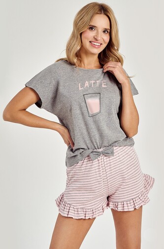 Piżama Taro Frankie 3126 kr/r S-XL L24 damska szary XL