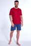 Piżama Cornette 326/285 Derby 3 kr/r M-2XL męska bordowy M