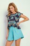 Piżama Taro Jodie 3331 kr/r S-XL W25 damska kwiaty ludowe XL