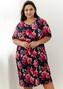 Koszula Taro Claire 3358 kr/r 2XL-3XL W25 damska granatowy kwiaty 3XL