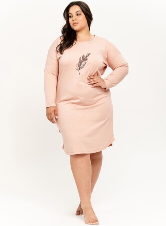 Koszula Taro Jane 3290 dł/r 2XL-3XL Z24/25 damska pudrowy beż 3XL