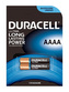 Baterie Duracell AAAA, MN2500, MX2500, GP25A, E96, LR8D425, V4004, LR8, LR61, 1,5V, blistr 2 ks