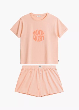 Piżama Atlantic NLP-487 kr/r S-XL brzoskwiniowy M