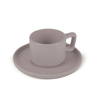 BERLINGERHAUS Sada hrnků na espresso s podšálkem 8 ks 100 ml Taupe Collection BH-10016