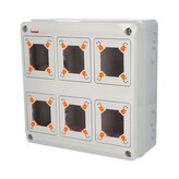 Skříň 3966 AcquaCOMBI IP65, 6 otvorů, bez modulů, 330x330x135mm