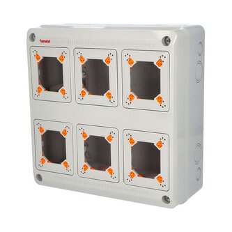 Skříň 3966 AcquaCOMBI IP65, 6 otvorů, bez modulů, 330x330x135mm