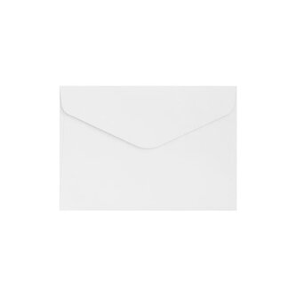 Ozdobné obálky hladké - C6, 150 g/m2, bílé, 10 ks