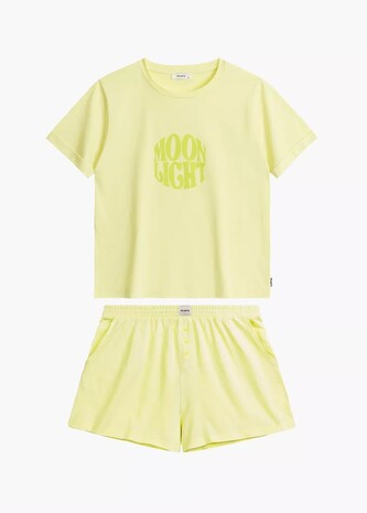 Piżama Atlantic NLP-487 kr/r S-XL limonkowy XL