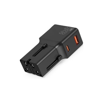 Mobile Origin cestovní adaptér 25W, EU/US/UK/AU černý