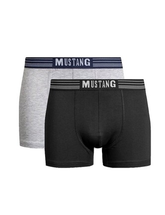 Bokserki Mustang 4046-1051 Retro A'2 M-2XL grey melange-black M
