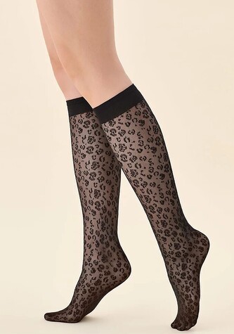 Podkolanówki Gabriella 575 Esma 20 den nero uniwersalny