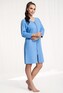 Szlafrok Luna 214 dł/r M-2XL damski niebieski XXL