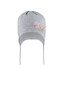 Czapka AJS 50-002 dziewczęca szary melanż 40-42 cm