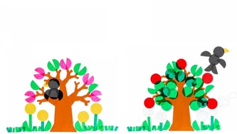 Haba Craft Kit Kreatívna sada Ročné obdobia obrázky do okna