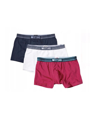 Bokserki Mustang 4046-1003 Retro 0'3 M-2XL navy-white-red XXL