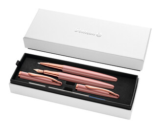 Pelikan - Pero plnicí a kuličkové Jazz Noble růžové v boxu