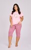 Piżama Taro Isla 3414 kr/r 2XL-3XL W25 damska różowy 3XL