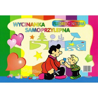 Papír samolepící sešit B4 8 listů FLUO