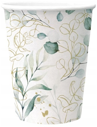 Kubki papierowe 0,25l Golden Eucalypus, Paw