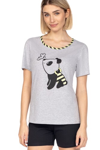 Piżama Regina 653 kr/r S-XL L24 damska melanż jasny S