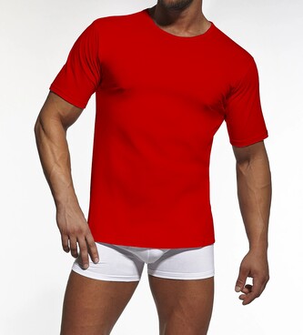Koszulka Cornette 202 New kr/r 3XL-5XL czerwony 4XL